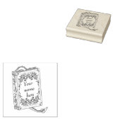 Boek Dragon Book Bord Stamp Rubberstempel (Gestempeld)