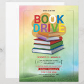 Boek Drive Flyer Sjabloon (Voorkant / Achterkant)