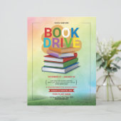 Boek Drive Flyer Sjabloon (Staand voorkant)