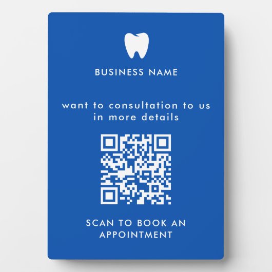 Boek een benoeming | QR-code internetscan Fotoplaat (voorkant)