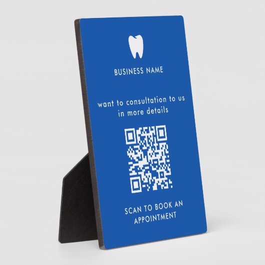 Boek een benoeming | QR-code internetscan Fotoplaat (Zijkant)