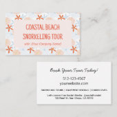 Boek een Ocean Thema Tour Visitekaartje (Voorkant / Achterkant)