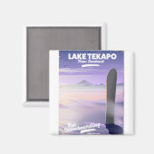 boek een reis vandaag in het Tekapo Nieuw-Zeeland Magneet (Voorkant / Achterkant)