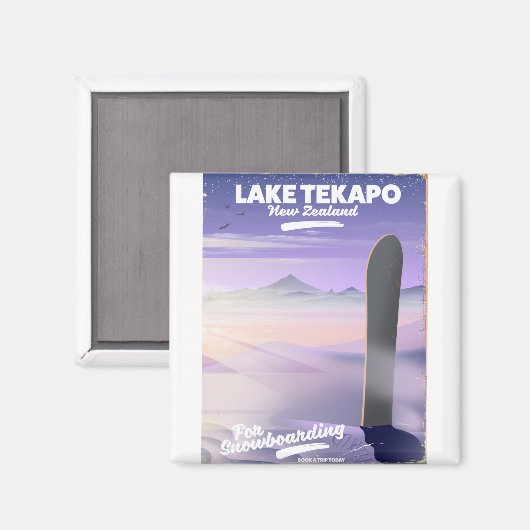 boek een reis vandaag in het Tekapo Nieuw-Zeeland Magneet (Voorkant / Achterkant)