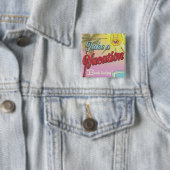 Boek een vakantie vandaag! vierkante button 5,1 cm (In situ)