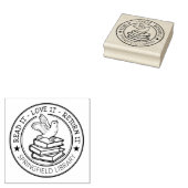 BOEK EIGENAAR ZEGEL RUBBER STEMPEL (Gestempeld)