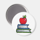 Boek en appel magneet (Voorkant / Achterkant)