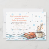 Boek en beker van koffie kaart (Voorkant)