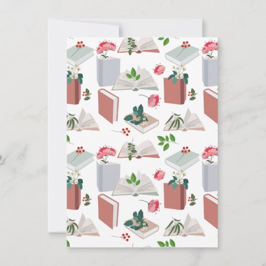 Boek- en bibliotheekleesnaam op maat notitiekaartje (Achterkant)