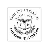  boek en bijkantoor uit de bibliotheek van rubberstempel (Afrduk)