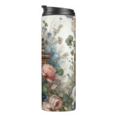 Boek en Bloemen Thermische Tumbler Thermosbeker (Geroteerd rechts)