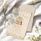 Boek en Brunch Bloemen Bruids Douche Uitnodiging