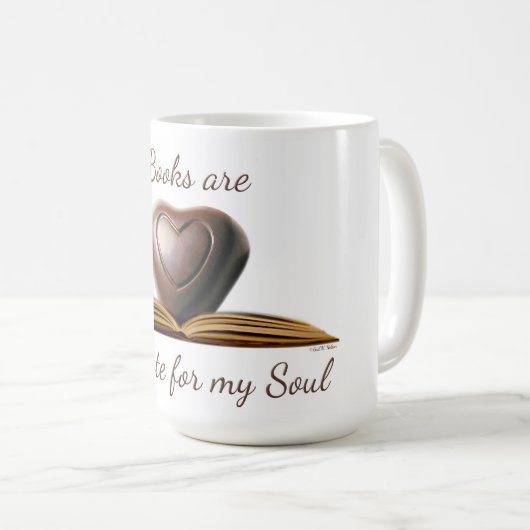 Boek- en Chocolade Lover-Mok Koffiemok (Voorkant rechts)