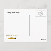 Boek en hare-bed en ontbijt briefkaart (Achterkant)