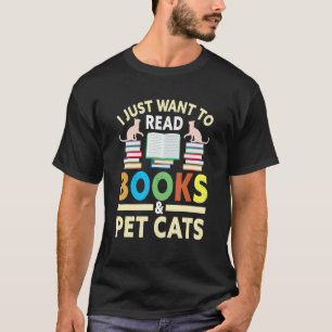 Boek En Kat Kleding Voor Boekenwurmen Lezen Biblio T-shirt