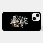 Boek en Kat Liefhebbers Slaap Grappig Case-Mate iPhone Case (Achterkant (horizontaal))