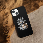 Boek en Kat Liefhebbers Slaap Grappig Case-Mate iPhone Case