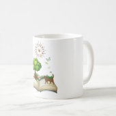 Boek- en kattenkleurig koffiemok (Voorkant rechts)