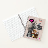 Boek- en koffie- en Honden en sociale rechtvaardig Notitieboek (Binnen)