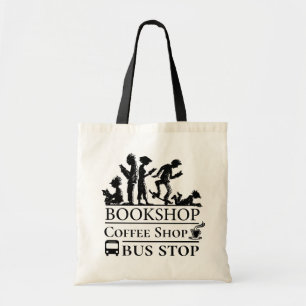 Boek- en Koffieliefhebbers Grappige boodschappenta Tote Bag