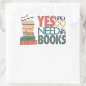 Boek- en leesliefde sticker (Tas)