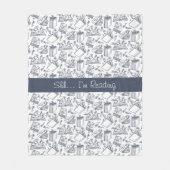 Boek- en leesliefhebber fleece deken (Voorkant)