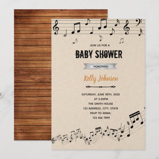 Boek- en muziekdoucheruimte kaart (Voorkant / Achterkant)