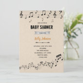 Boek- en muziekfeestje kaart (Staand voorkant)