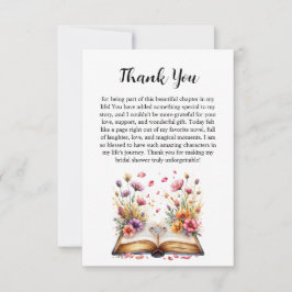 Boek en Ring Thema Dank je wel kaart