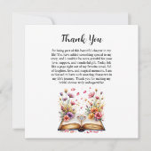 Boek en Ring Thema Dank je wel kaart (Voorkant)