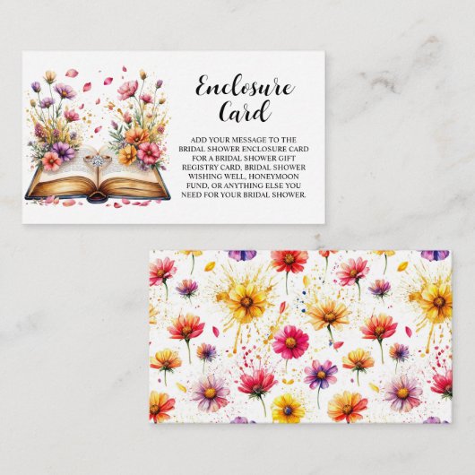 Boek en Ring Theme Vrijgezellenfeest Informatiekaartje (Voorkant / Achterkant)