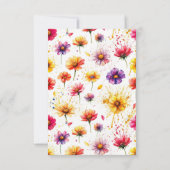 Boek- en ringthema bedankkaart kaart (Achterkant)