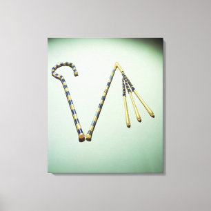 Boek en vloek van de tombe van Tutankhamun Canvas Afdruk