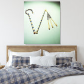 Boek en vloek van de tombe van Tutankhamun Canvas Afdruk (Insitu (Slaapkamer))