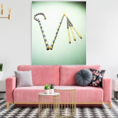 Boek en vloek van de tombe van Tutankhamun Canvas Afdruk (Insitu (Woonkamer))