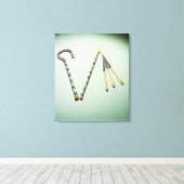 Boek en vloek van de tombe van Tutankhamun Canvas Afdruk (Insitu (Houten vloer))