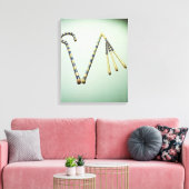Boek en vloek van de tombe van Tutankhamun Canvas Afdruk (Insitu (Woonkamer))