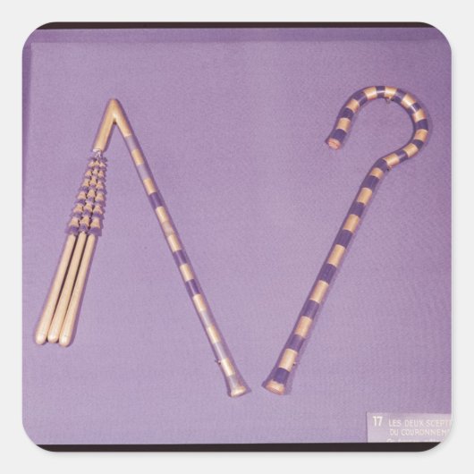 Boek en vloek van de tombe van Tutankhamun Vierkante Sticker (Voorkant)