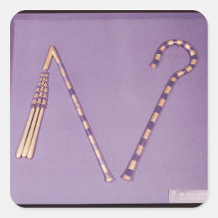Boek en vloek van de tombe van Tutankhamun Vierkante Sticker