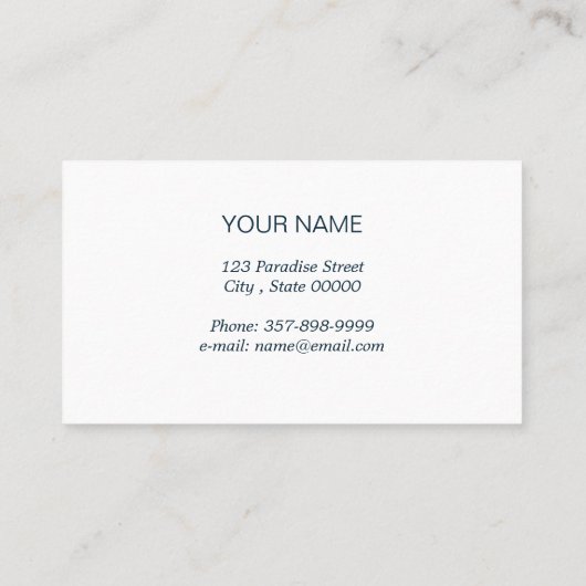 Boek en vogel Modern Cute Swallow Visitekaartje (Achterkant)