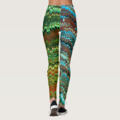 Boek Endpaper Marbling (Green Leaf) Leggings (Achterkant)