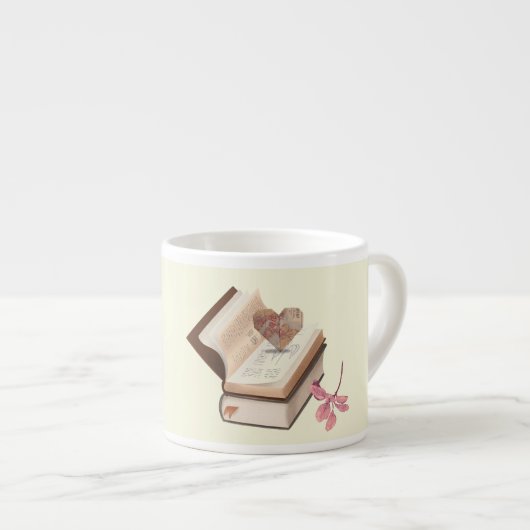  boek esthetiek met hartkaart & botanisch espresso kop (Voorkant rechts)