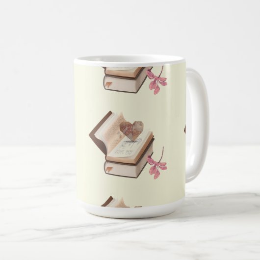 boek esthetiek met hartkaart & botanisch koffiemok (Voorkant rechts)