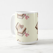  boek esthetiek met hartkaart & botanisch koffiemok (Voorkant links)