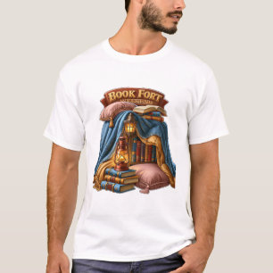 Boek Fort Weekend Gezellige Leesaesthetic T-shirt