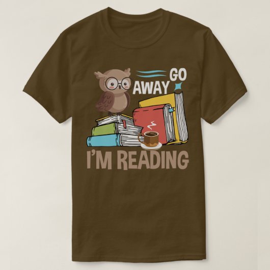 Boek gaat weg bij lezen t-shirt (Design voorkant)