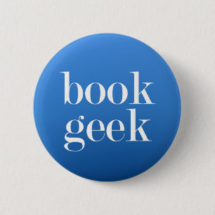 Boek Geek - Boekenliefhebber/Boekenlezer Ronde Button 5,7 Cm