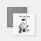 boek geek nerd magneet (Voorkant / Achterkant)