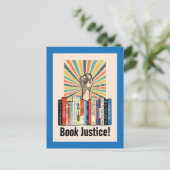 Boek Gerechtigheid! Briefkaart (Staand voorkant)