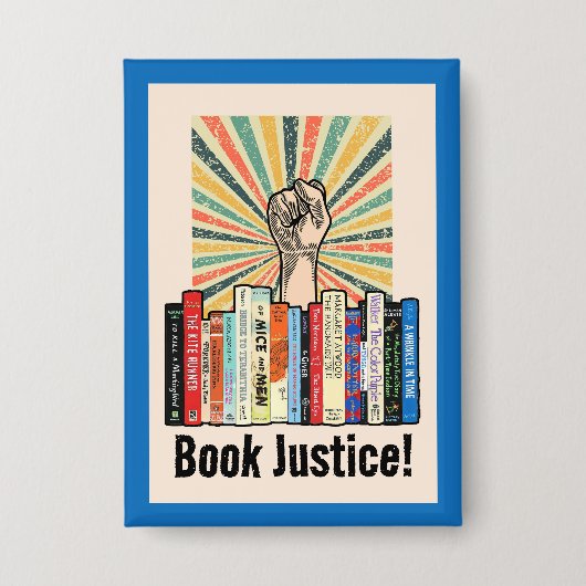 Boek Gerechtigheid! Button (Voorkant)